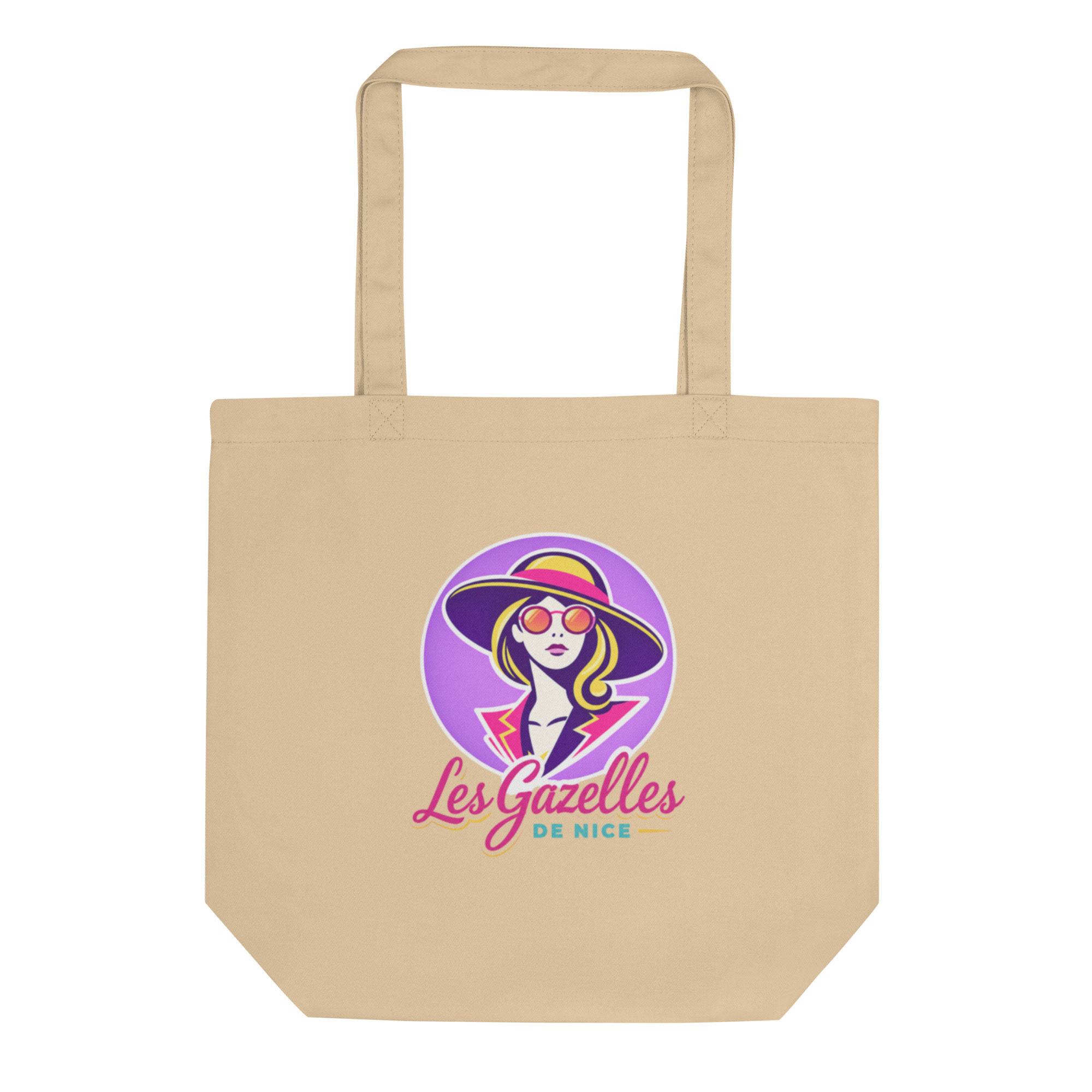 Tote bag Les Gazelles de Nice — Logo violet