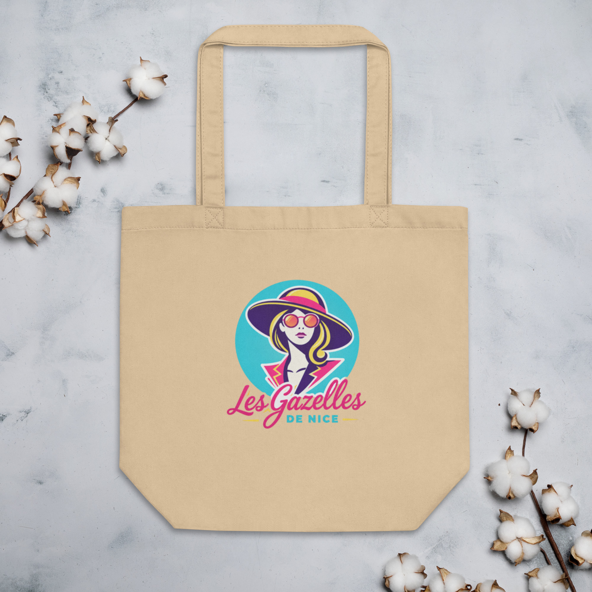 Tote bag Les Gazelles de Nice — Logo bleu – Image 2