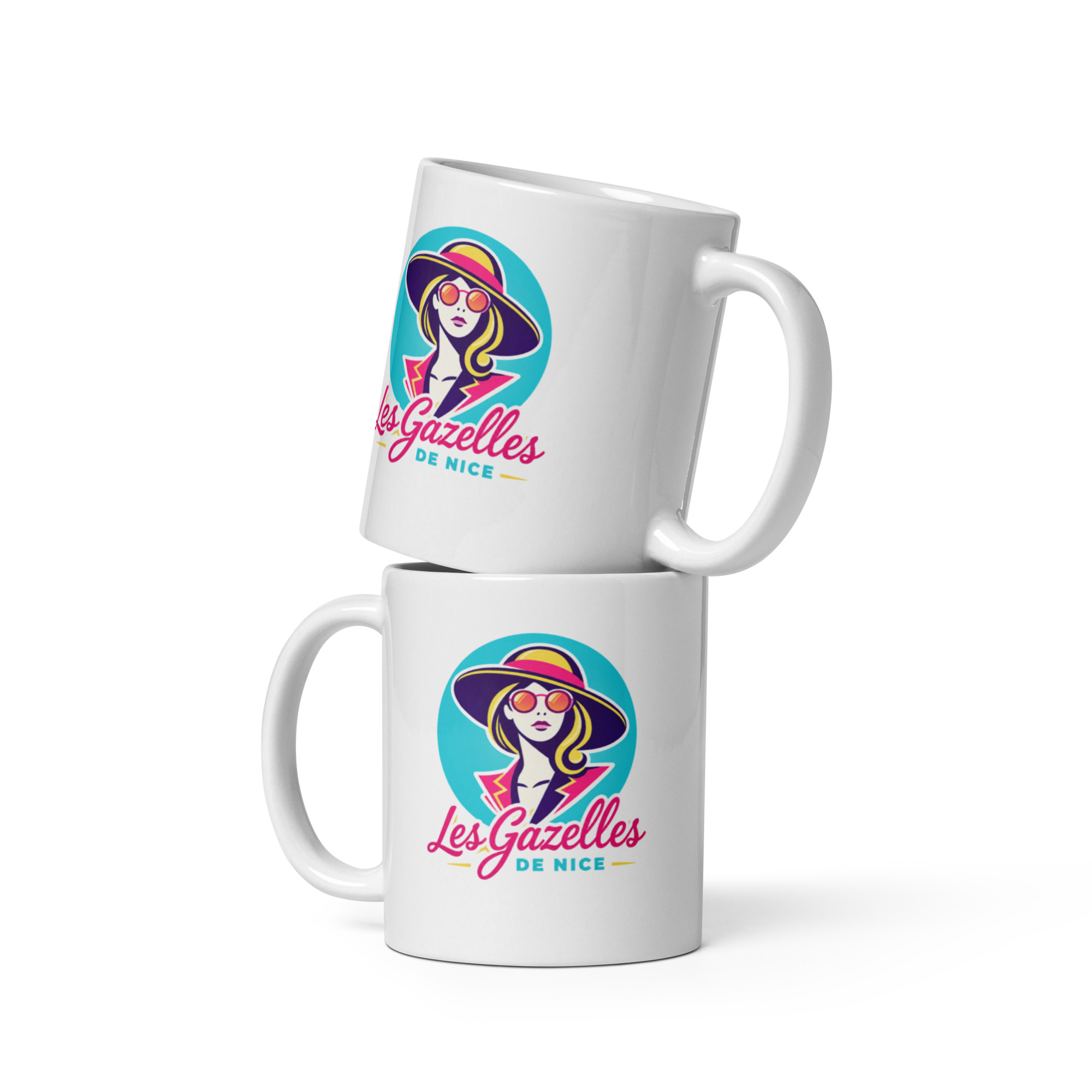 Mug Les Gazelles — Logo bleu