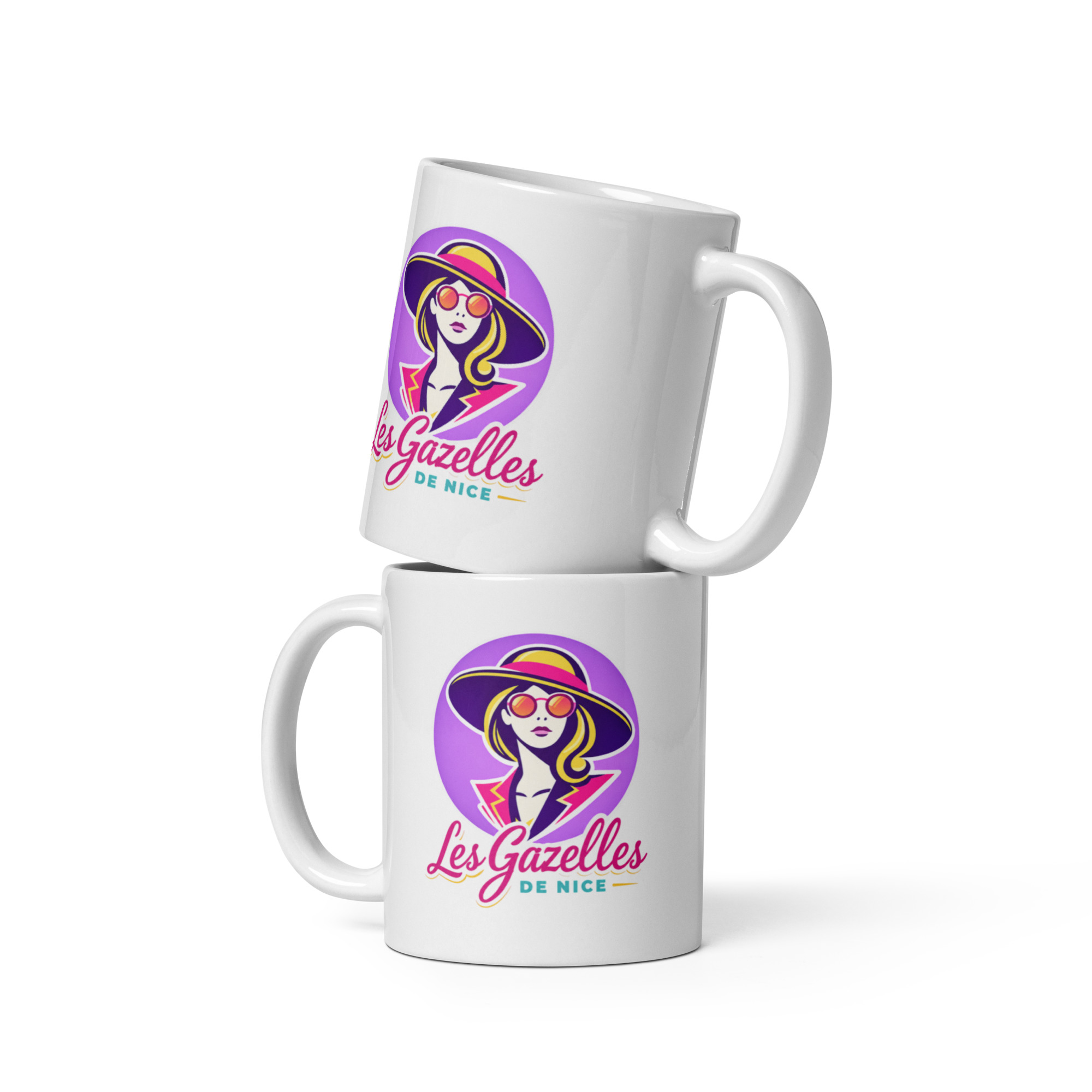 Mug Les Gazelles — Logo violet